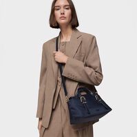 Bolso Bowling Buckles Soft Azul Marino   Bolso Bowling Buckles Soft Azul Marino   3